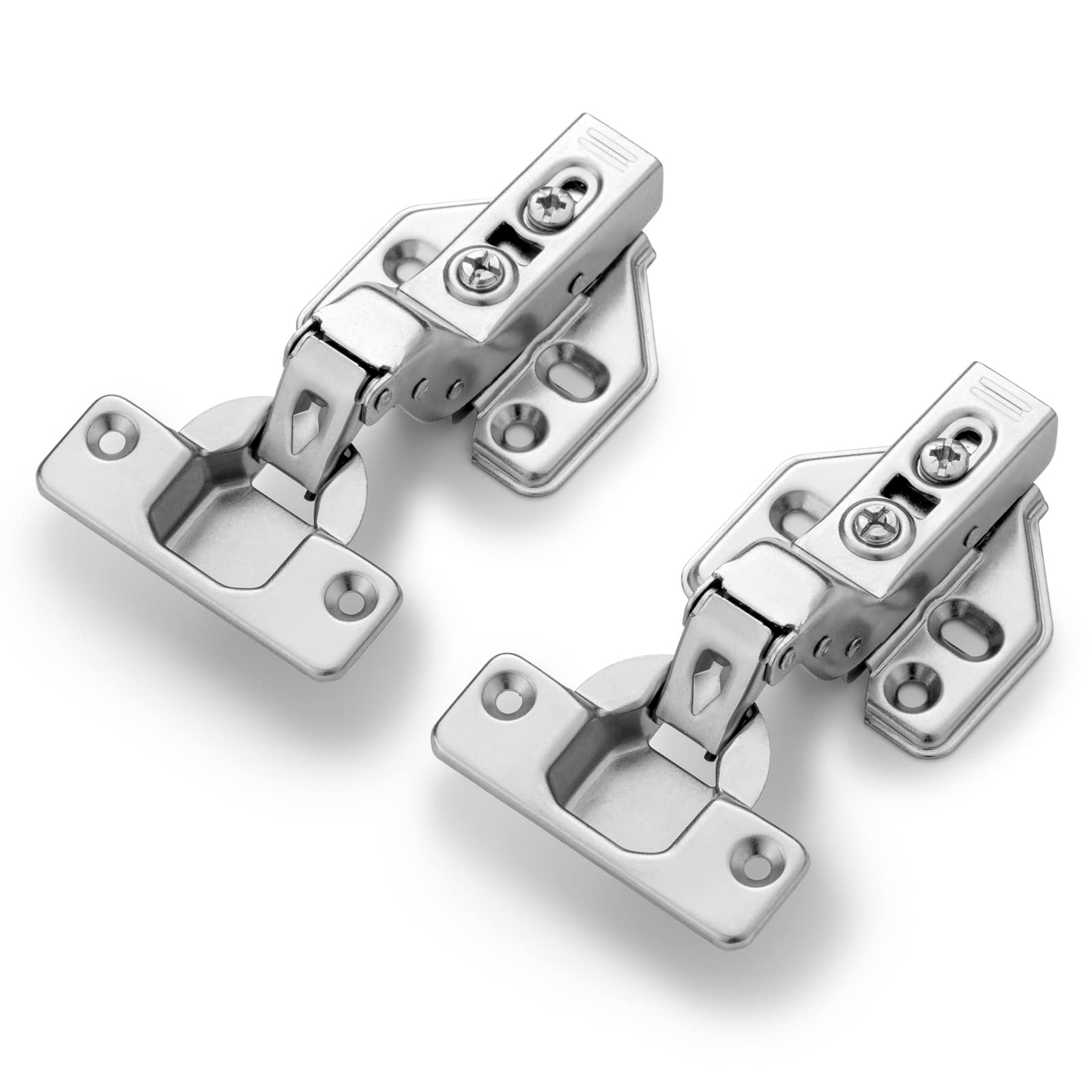 Photo 1 of 2 Pack Hydraulic Clip On Hinge Soft Close Cabinet Hinges?105 Degree Kitchen Cabinet Hinges with Mounting Screws?Inset?X0038YTQOH
