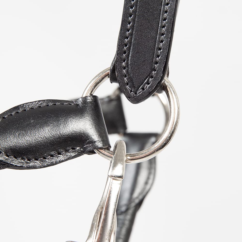 PFIFF 102923 Halfter Redonda, Lederhalfter Softleder, Rundgenäht, Schwarz Cob