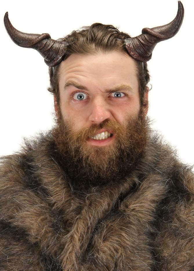 Beast Horns Costume Accessory with Adjustable Band for Adults and Teens : Clothing, Shoes & Jewelry