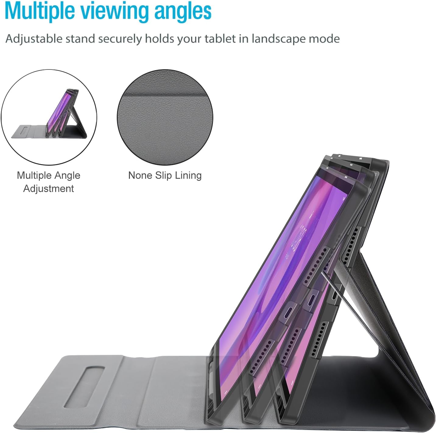 ProCase Case with Keyboard for Lenovo Idea Tab Pro 12.7" 2025 with Pen Holder, PU Leather Case with Magnetically Detachable Wireless Keyboard for 12.7" Lenovo Tab Pro 2025 Release -Black