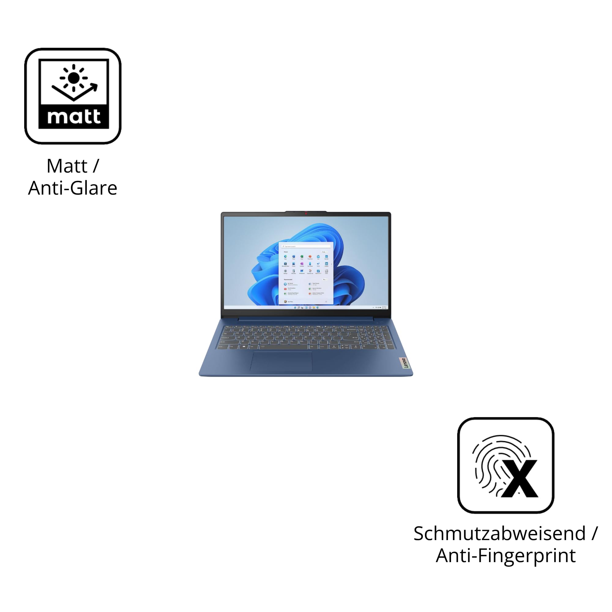 dipos 2x Film protection écran mat pour Lenovo IdeaPad Slim 3 15.6 Zoll