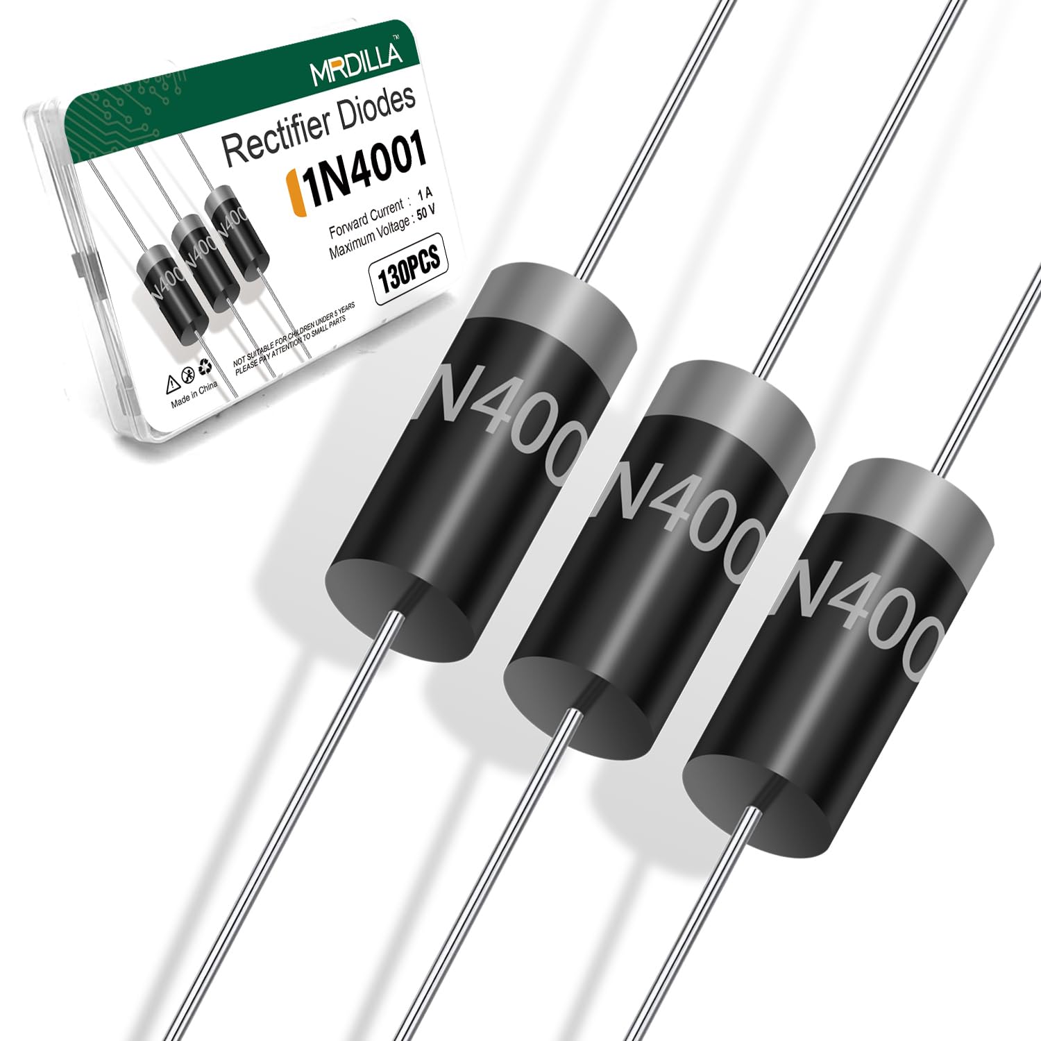 Amazon.com: 130Pcs 1N4001 Diodes 1A 50V, General Purpose Rectifier