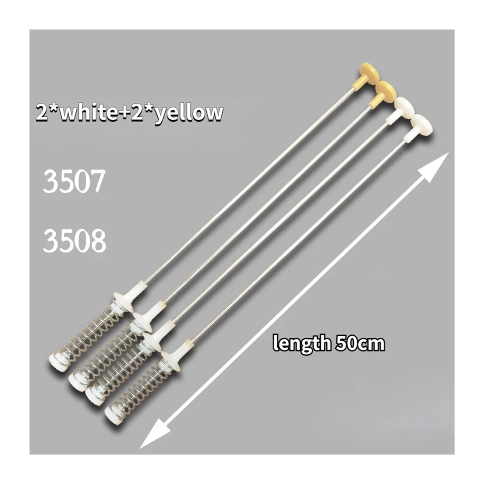Varillas de suspensión for lavadora de 50 cm, 4 unidades, XQB50-728E, XQB45-10B, varilla de amortiguación de lavadora, varilla de tracción, varilla de equilibrio de la pluma, barra de acoplamiento de