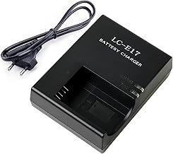 LP-E17 LC-E17C Battery Charger LP E17 Charger Compatible with Canon EOS Rebel T7i, T6i, T6s, SL3, SL2, 9000D, 8000D, 760D, 750D, 200D, M6, M5, M3, Kiss X8i DSLR Cameras and More