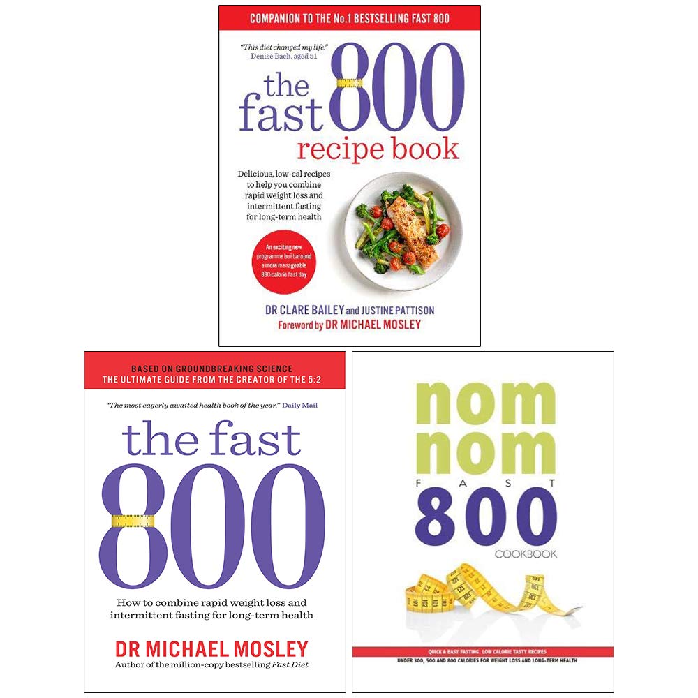 Short Books Ltd/lota Fast 800 Recipe Book, The Fast 800, Nom Nom Fast 800 Cookbook 3 Collection Set