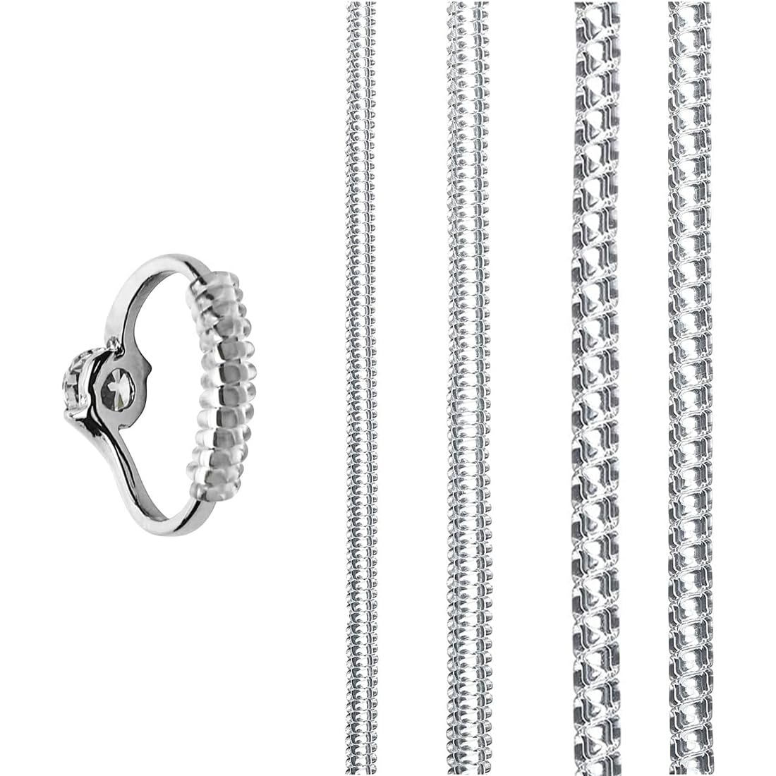 TPU Ring Adjuster 18 Stück Ring Verkleinerung Set | Unsichtbarer Ringgrößen-Anpasser | Für Männer & Frauen Schutz Für Lose Ringe