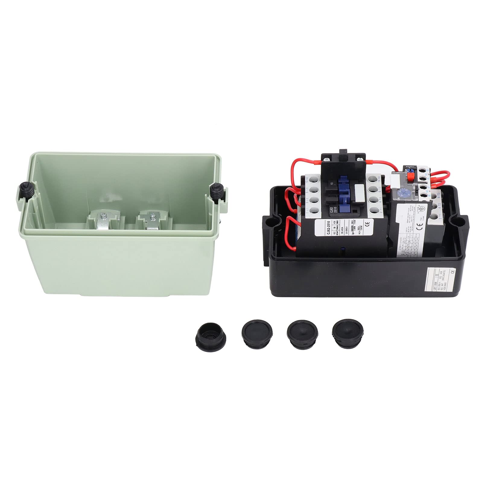 Démarreur de Moteur électrique Magnétique Monophasé 220V 230V Triphasé 380V 400V Commutateur de Commande de Démarreur Magnétique, Interrupteur De Commande