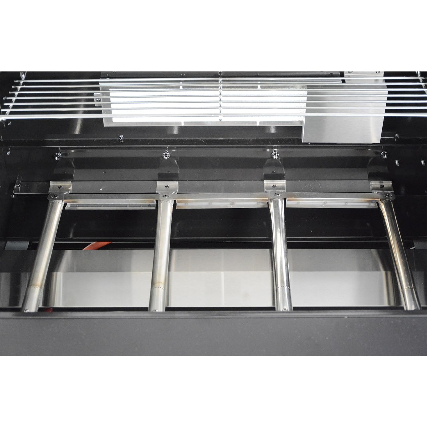 Serie BBQTitan 292x66x129cm 4 fuochi + fornello posteriore (incl. girarrosto, illuminazione interna e copertura)