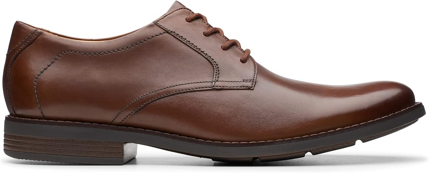 jinij021120　Clarks　Becken Lace Clarks Men's Becken Lace Brogues, Black Black Leather Black