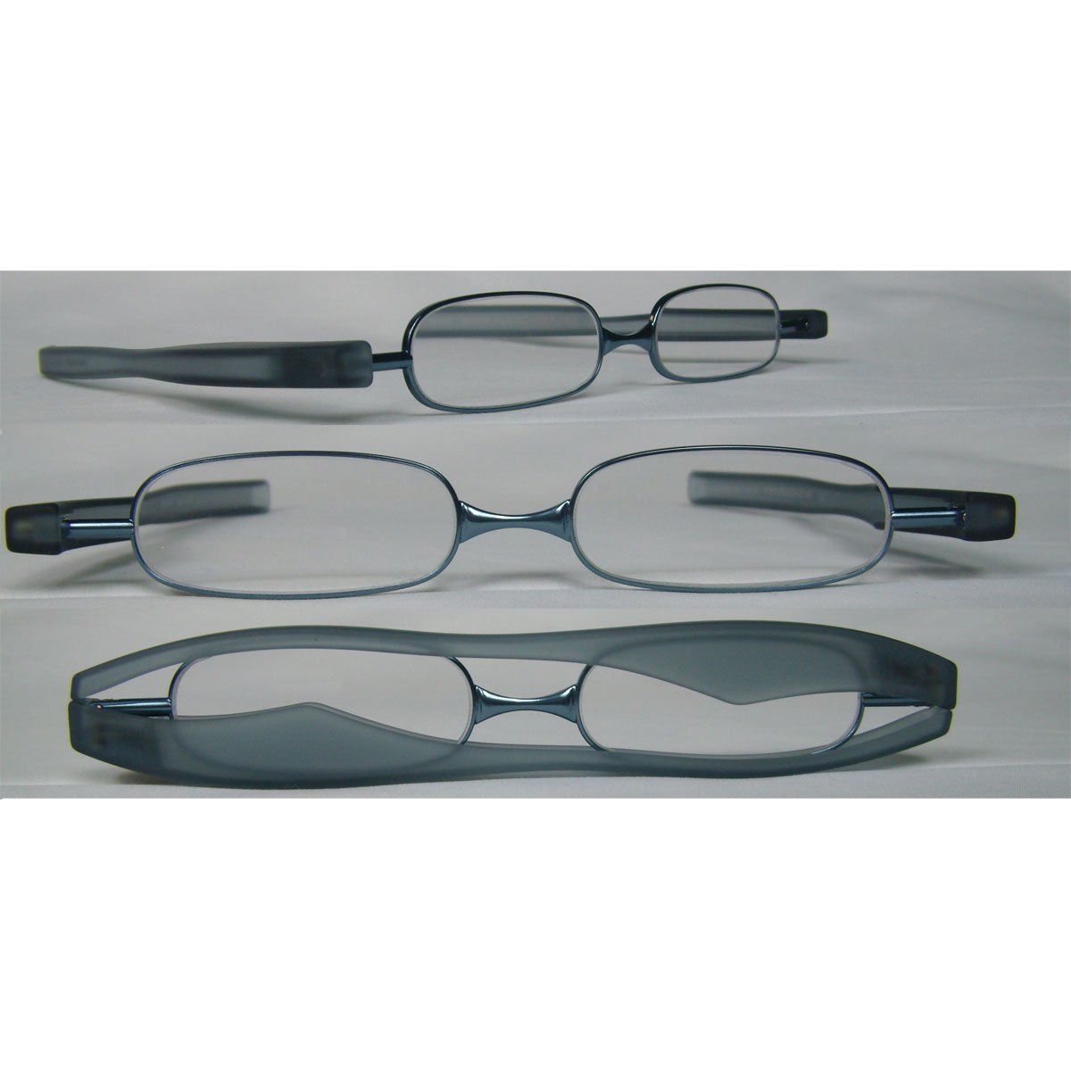 Podreader Large Foldable Reading Glasses (+2.00, Blue/Navy)