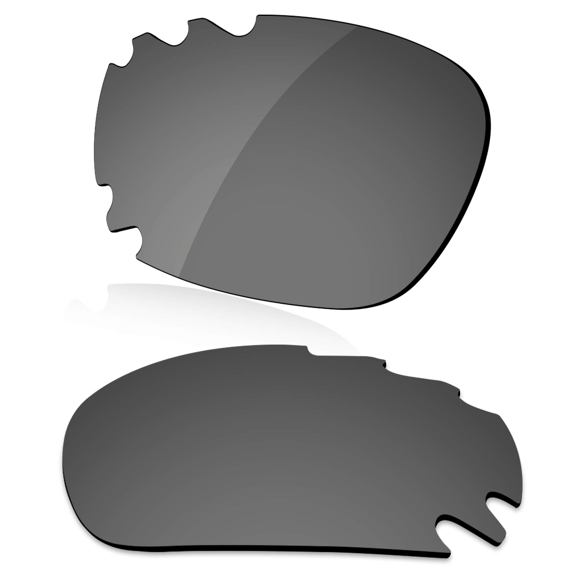 LenzReborn Polarized Lens Replacement for Oakley Jawbone Vented Sunglass - Bright Black - Polarized Mirrored