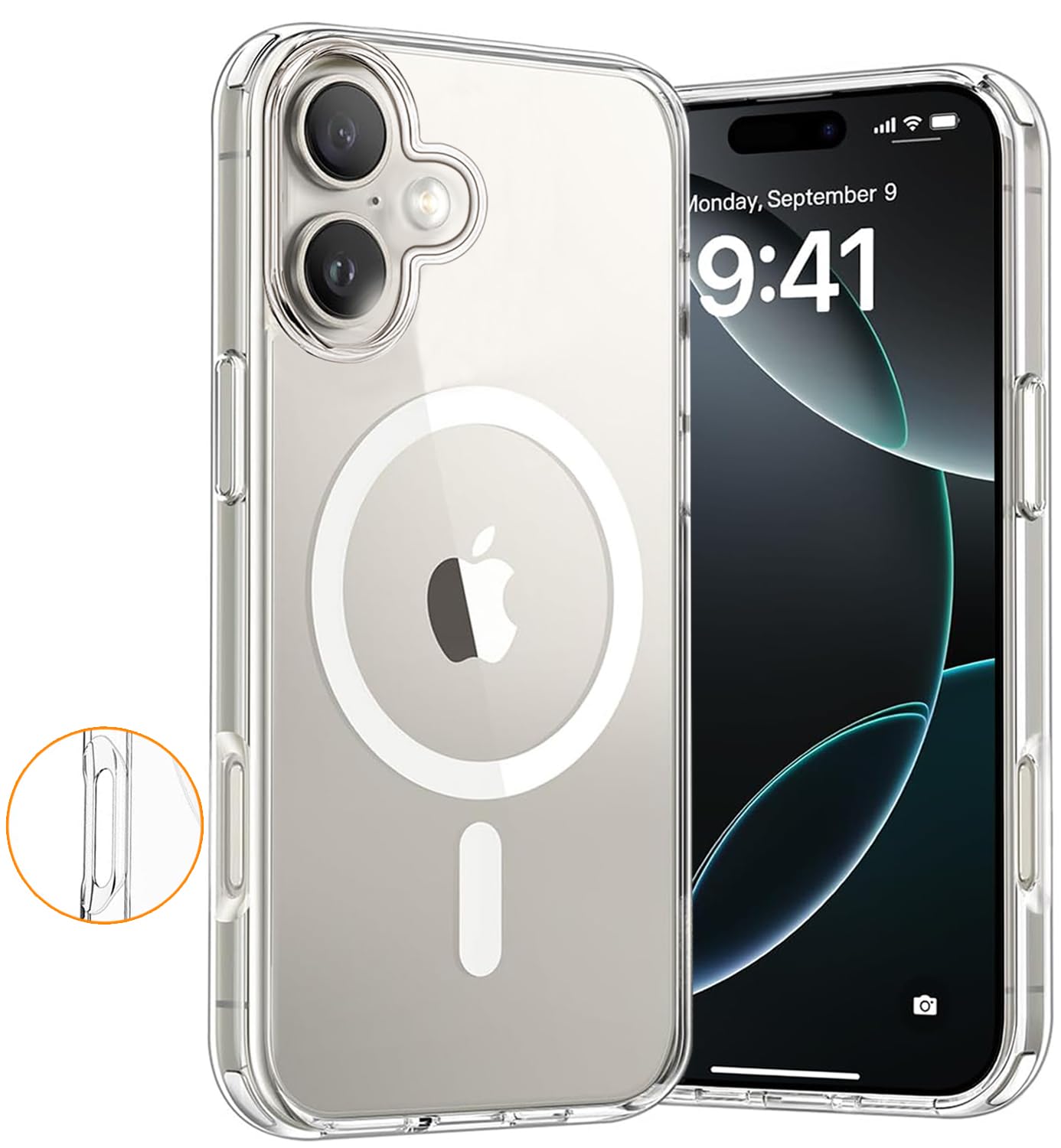 iPhone用透明ケース マグネット対応 Amazon.co.jp: XLAS iPhone16ケース 透明 クリアケース 磁石 MagSafe