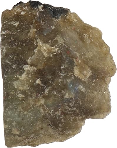 GEMHUB Cristal natural de labradorita negra en bruto de 32.6 quilates, cristal curativo en bruto de labradorita auténtica sin cortar