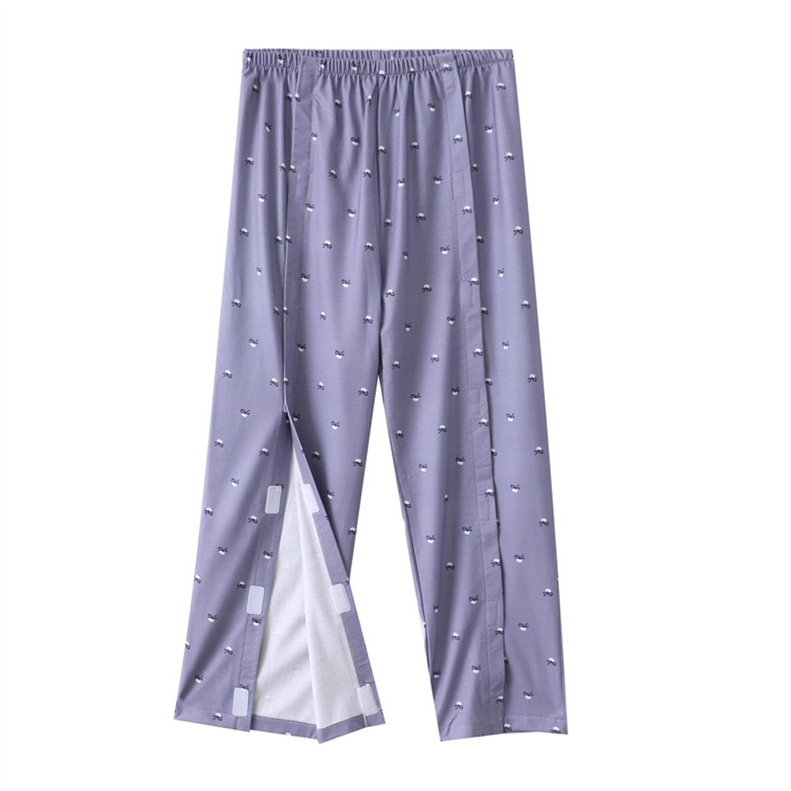 Paquete de 2 pijamas para mujer, cómodos conjuntos de pijama para mujer, ropa de rehabilitación postoperatoria, cómodo conjunto de pijama con bolsillos, cuello redondo, pantalones de pierna recta,