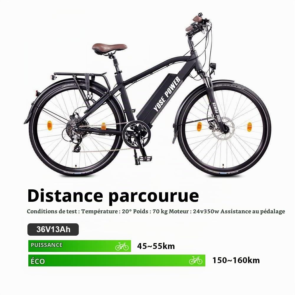 Batterie Vélo Électrique 36V 13Ah 5Pin Port USB pour Moteur 36V 250W-700W | Compatible Telefunken M920, XC920, CX921, Zündapp Z801, Fitifito FT26 Ebike