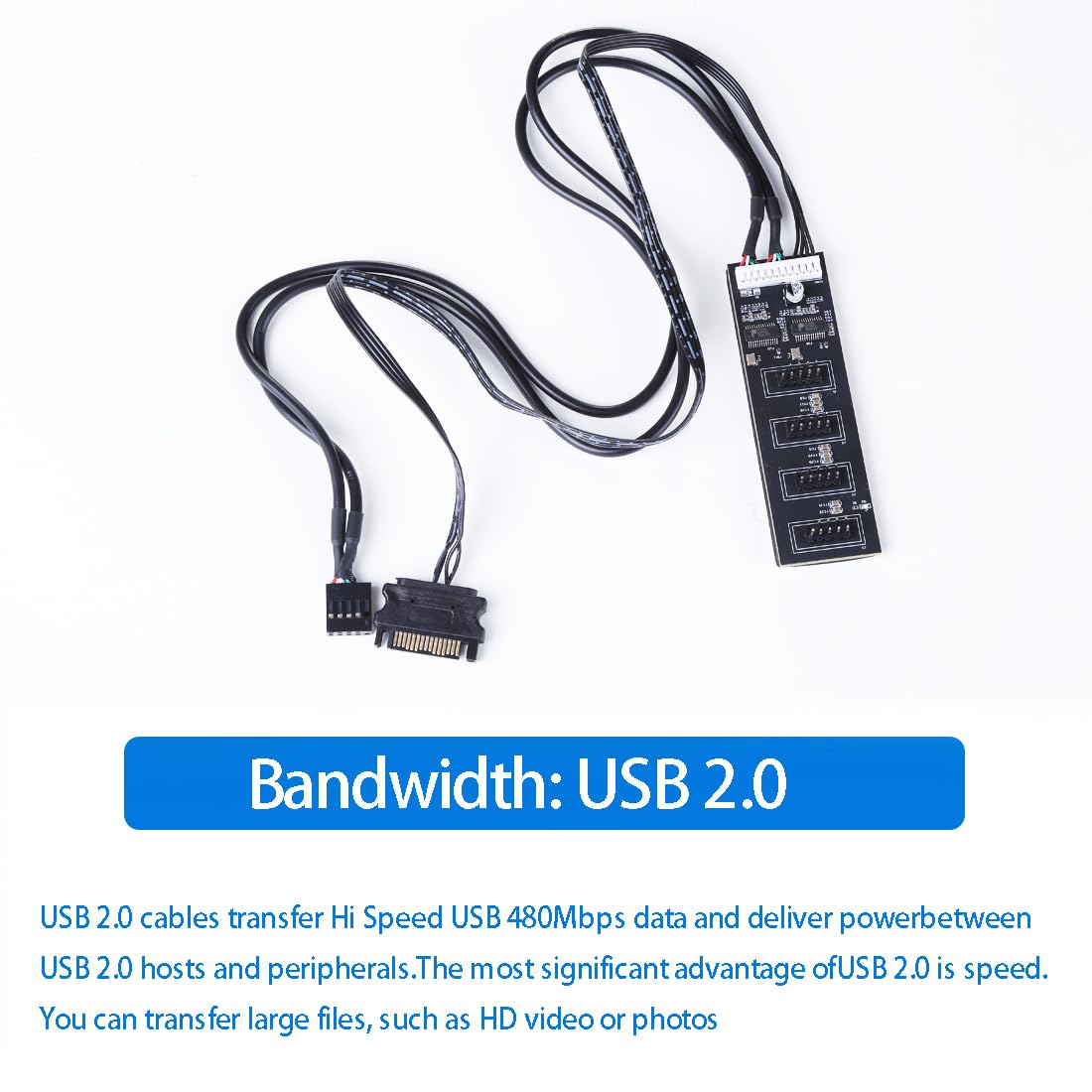 Internal Usb Splitter Usb A Splitter 9 Pin Connector Adapter: Internal ...