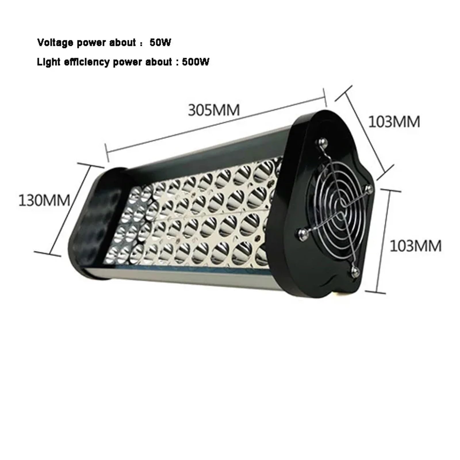 500 W LED tragbare UV-Kolloidharz-Härtungslampe Druckkopf Tintenstrahl-Fotodrucker Aushärtung 395 nm Cob UV-LED-Lampe mit effizienter Wärmeableitung (395 nm)