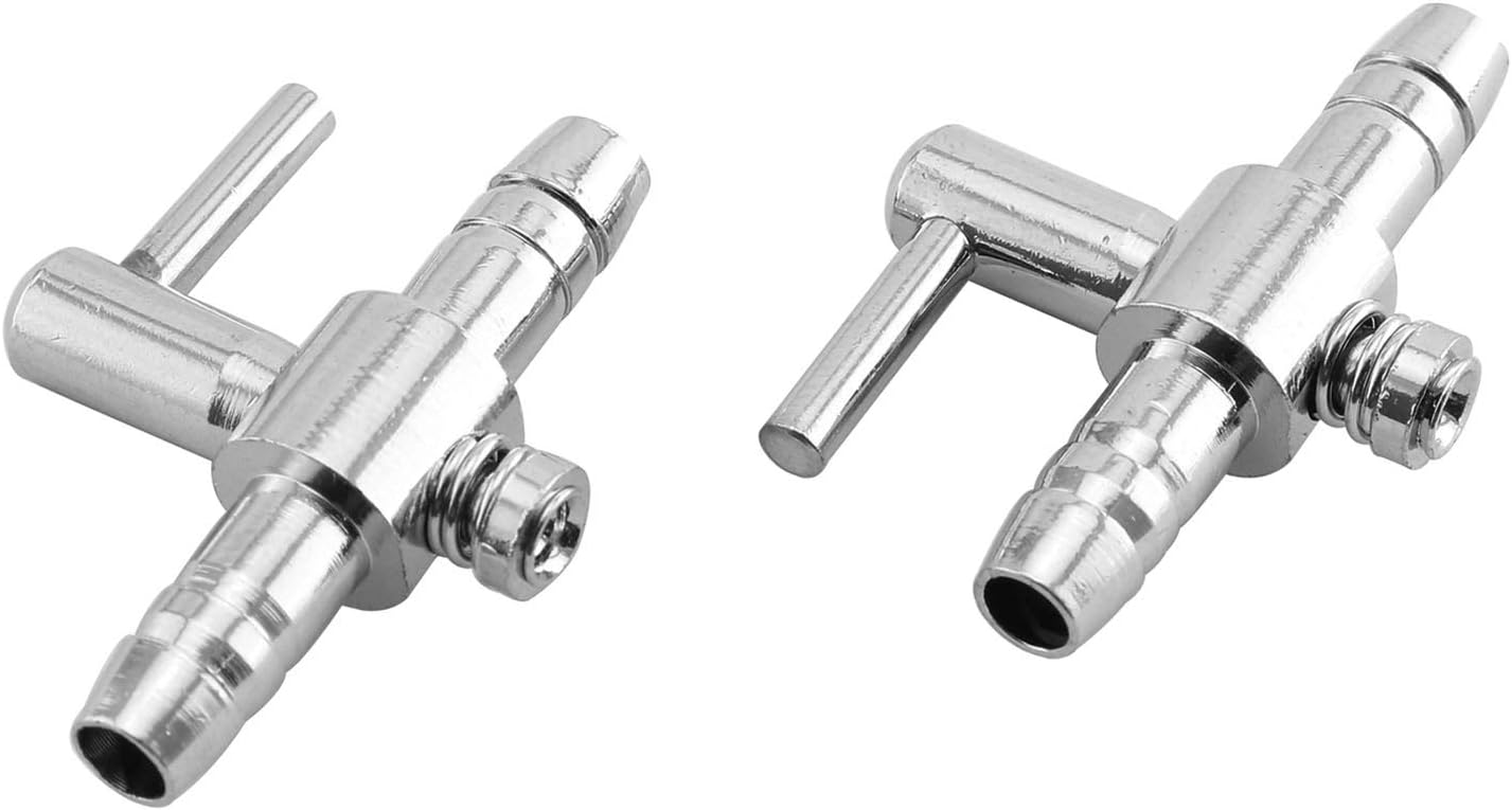 DGZZI Air Distributor Splitter 4PCS One-Way Air Flow Line Stainless Steel Pump Lever Control Valve for Aquarium Fish Tank