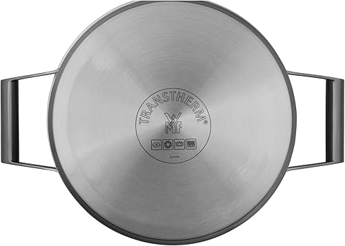 Miniatura 12 de WMF Comfort Line Advantage - Juego de cacerolas de inducción de 5 piezas con tapa de vidrio, acero inoxidable mate Cromargan, escala, apilable, sin