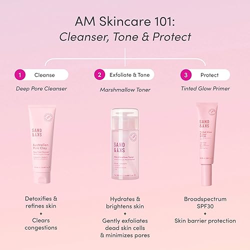 Miniatura 5 de Sand & Sky Tinted Glow Primer SPF 30 Protector solar  Imprimación de maquillaje hidratante diaria hecha en Australia con protección solar de amplio