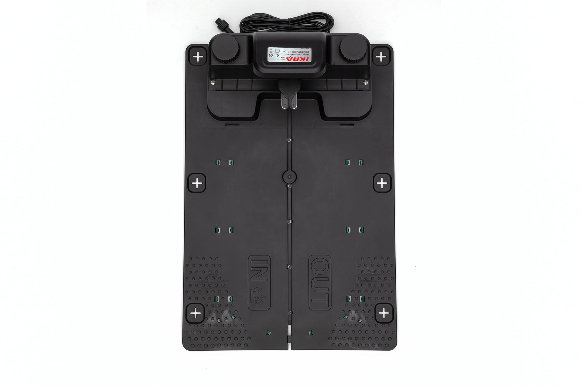 IKRA Robot cortacésped iROM 600 para céspedes de hasta 600 m², WiFi o Bluetooth, Control por App, multizona, Incl. estación de Carga & Sensor de Lluvia, 6 Cuchillas de Repuesto