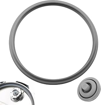 Pack of 2 Sealing Rings Pressure Cooker for WMF Perfect & Perfect Plus Replacement Parts, Rubber Ring Sealing Ring Diameter 22 cm and Cooking Signal Seal, Silicone Replacement Part, Compatible with