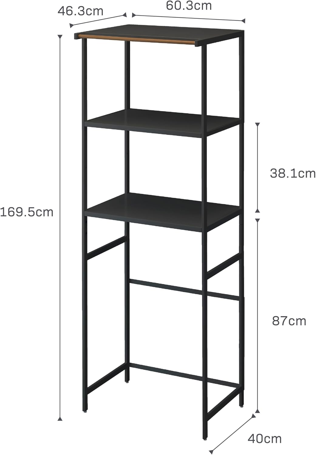 YAMAZAKI Home Tower Kitchen Appliance Storage Rack Metal Shelving Unit - Standing Organizer Heavy Duty Shelves, 67" - Steel