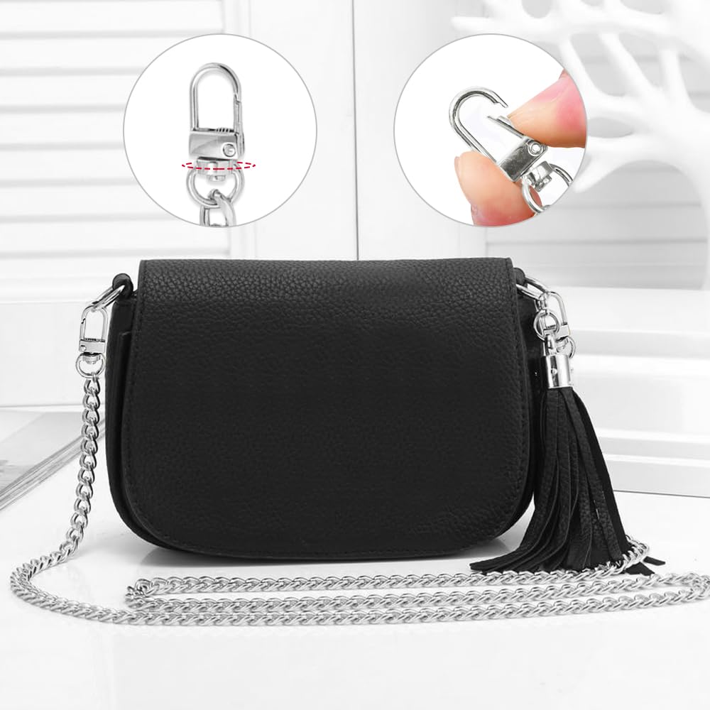 4 Catene Per Borsa Argento - Lunghezze Diverse Per Borse A Tracolla, Portafogli, Zaini - Foto 6