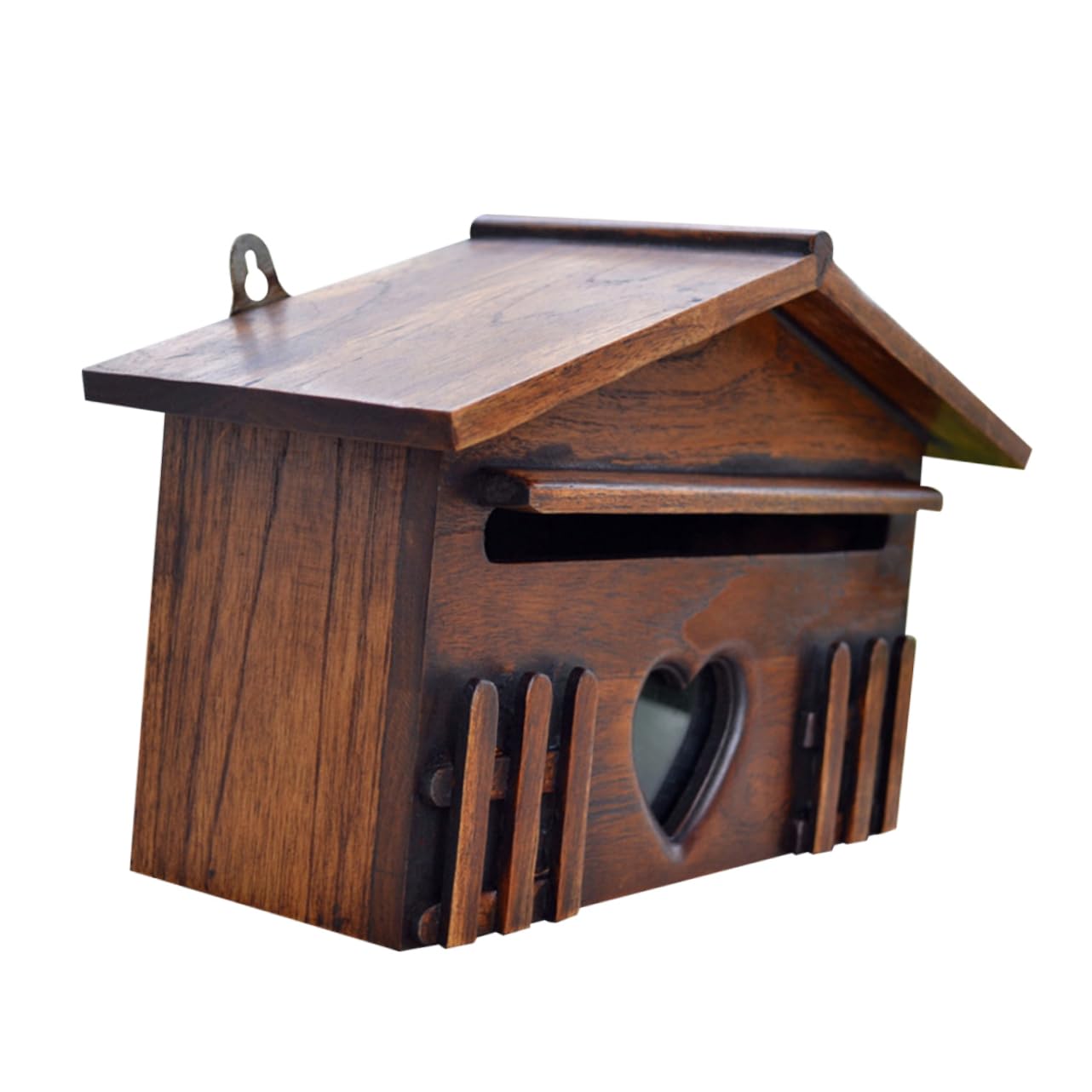 Buzón de Madera rústico Vintage al Aire a Prueba de Lluvia buzón de sugerencias para el hogar, Bar, decoración de la casa 1 Pieza