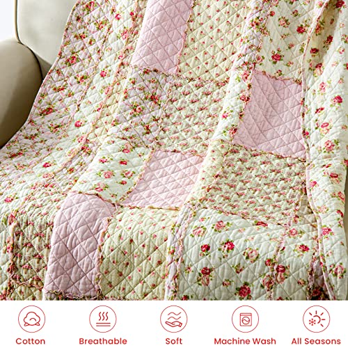 Qucover Patchwork Copriletto Trapuntato Singolo