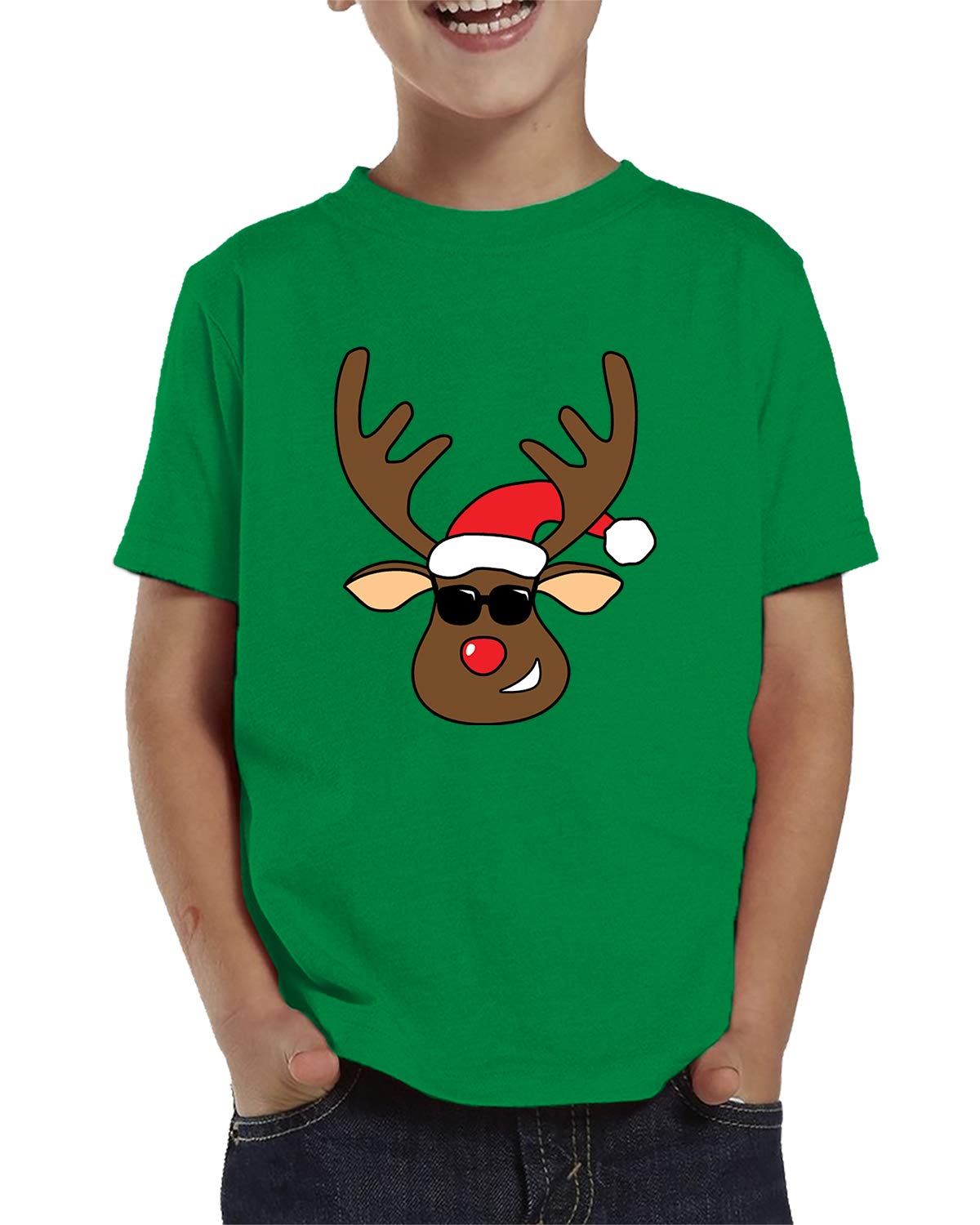 SpiritForged Apparel Cool Reindeer Head Toddler T-Shirt