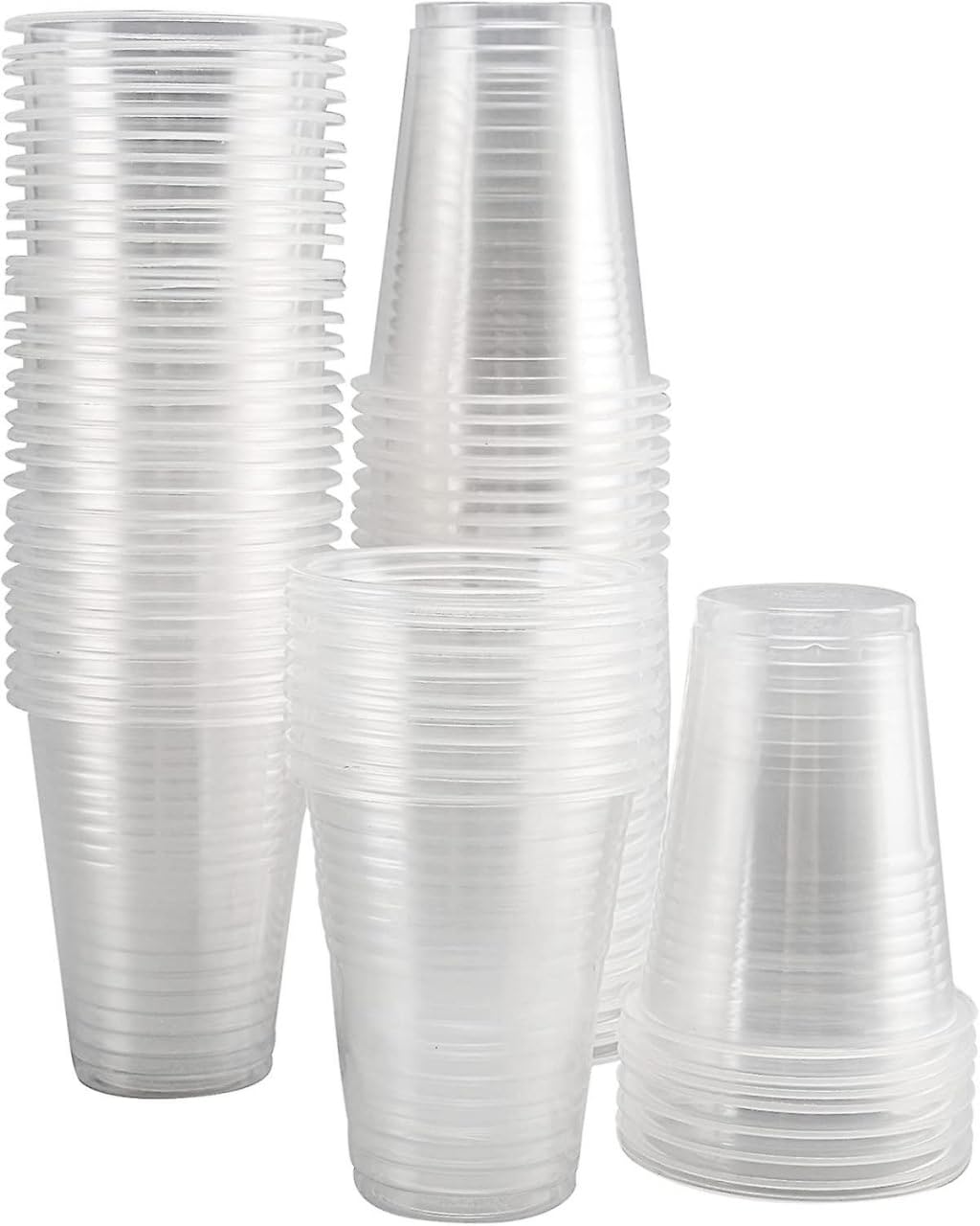 Generico 1000 Bicchieri in plastica 350 cc, altissima qualità, ideale per Acqua, Birra, Bevande, Cocktail, MilkShake, Frullati