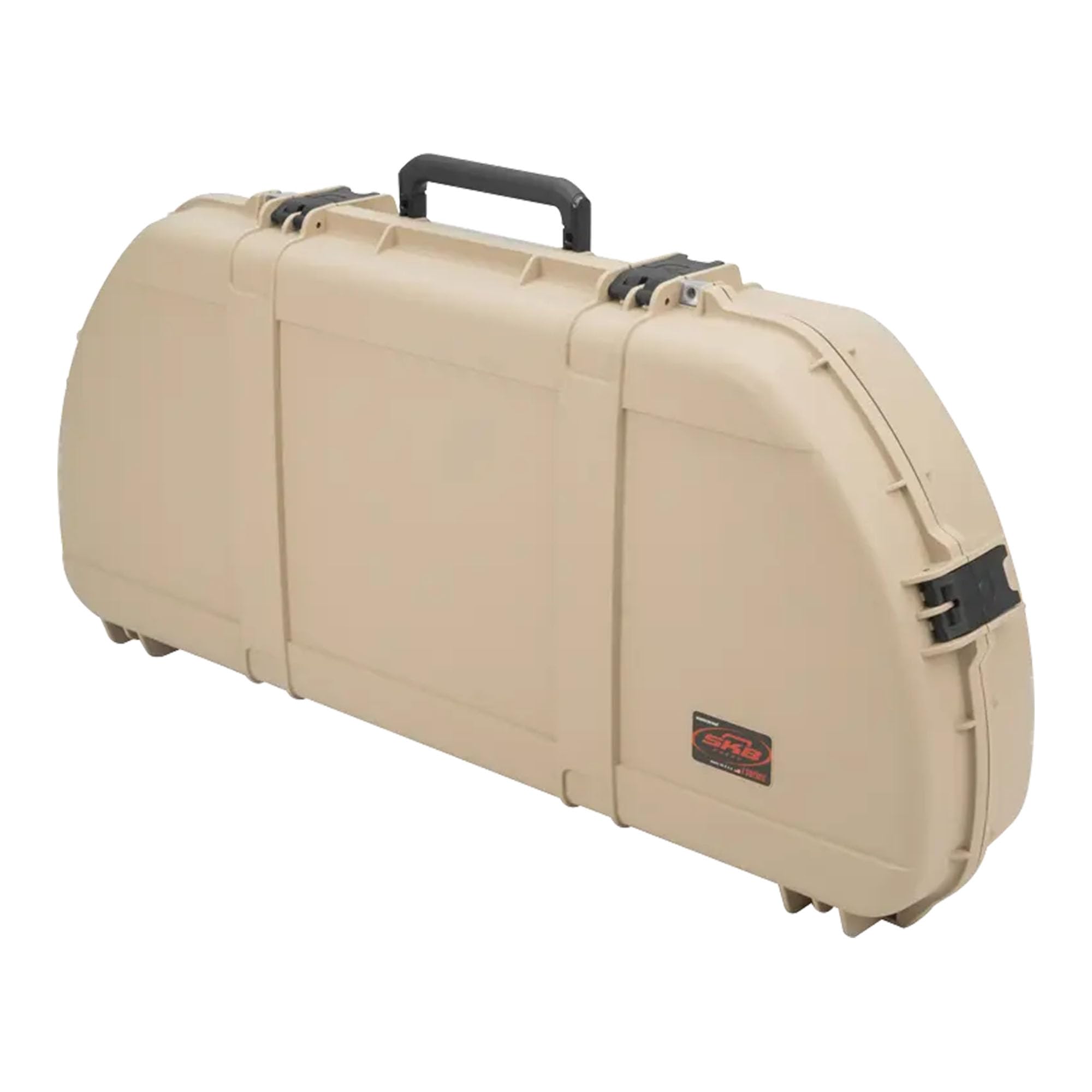 SKB Hard Protective Storage Case for Archery Bow and Arrows, iSeries Shaped Bow Case, Tan - Quiver Holder and Gear Box for Hunting Accessories