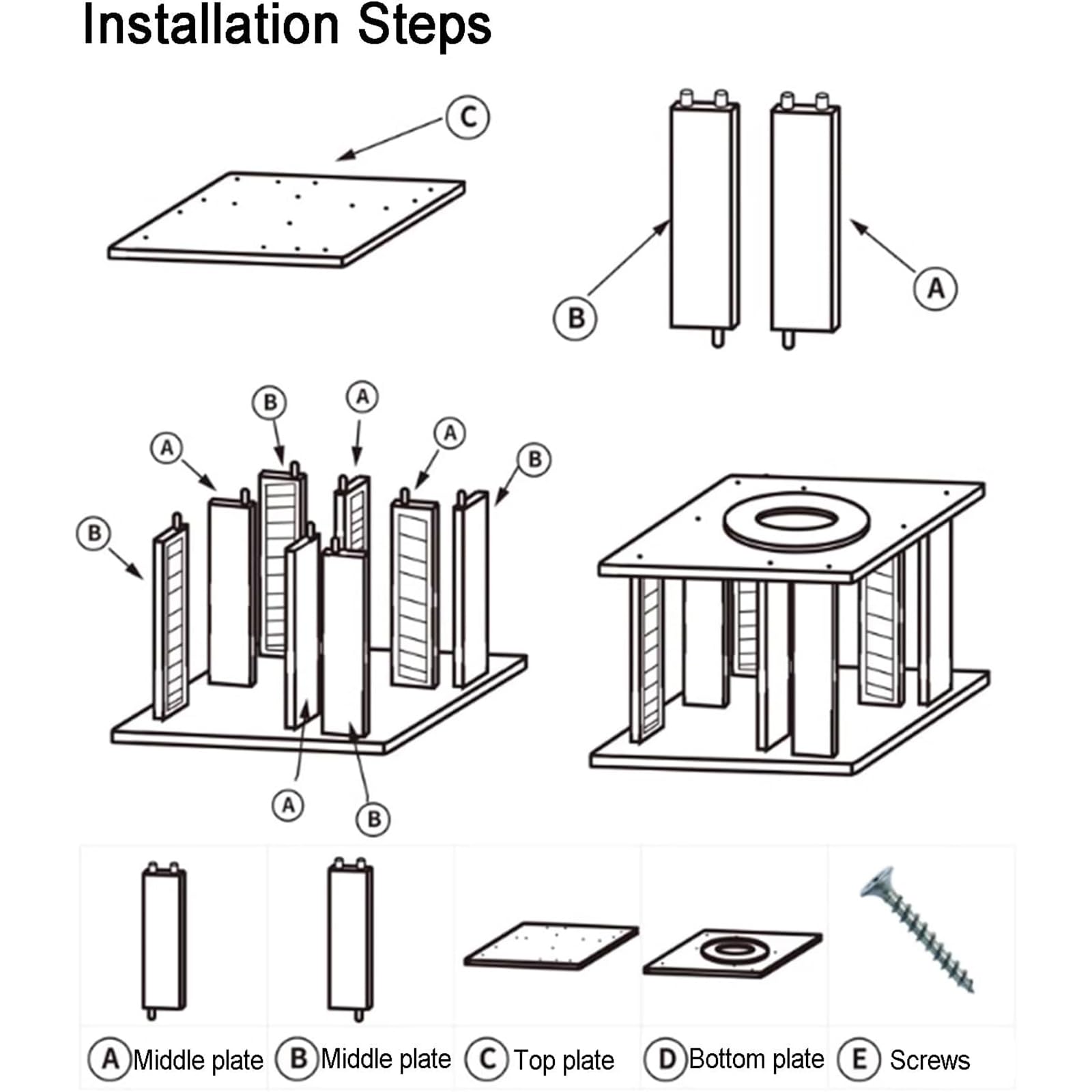 Porta CD da Scrivania, Porta CD Girevole, Ripiano in Legno per CD con capacità Fino A 45 Custodie, Organizer per CD per Home Theater E Collezionisti Musicali.