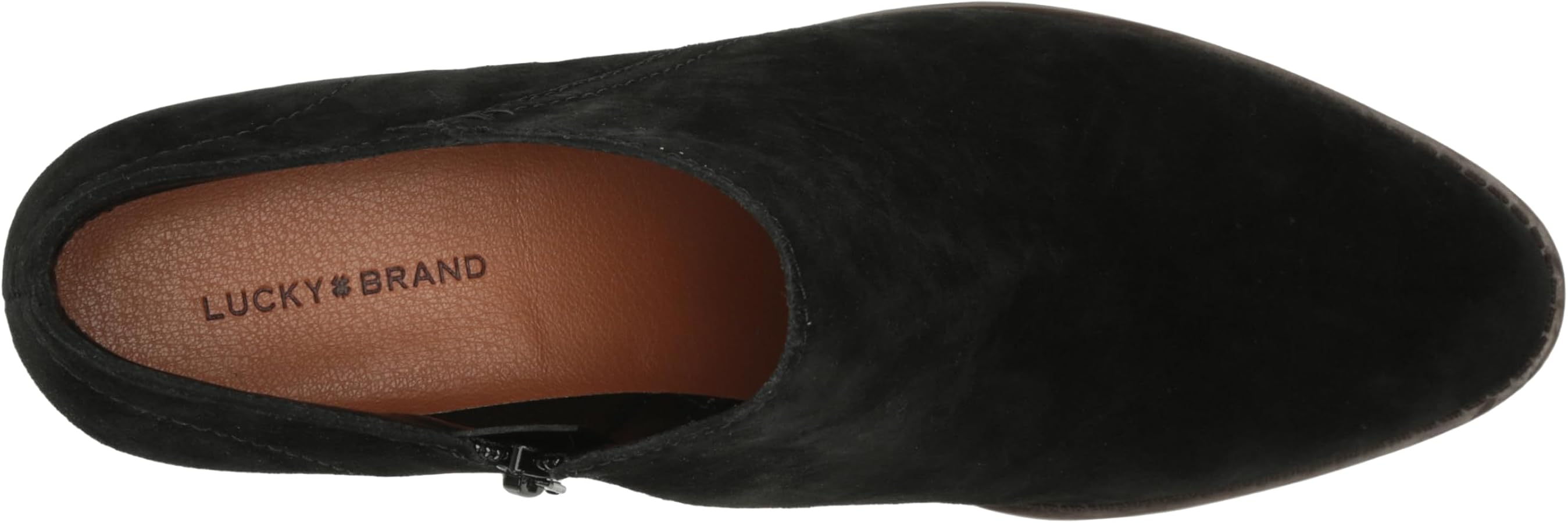 lucky brand fanky suede bootie