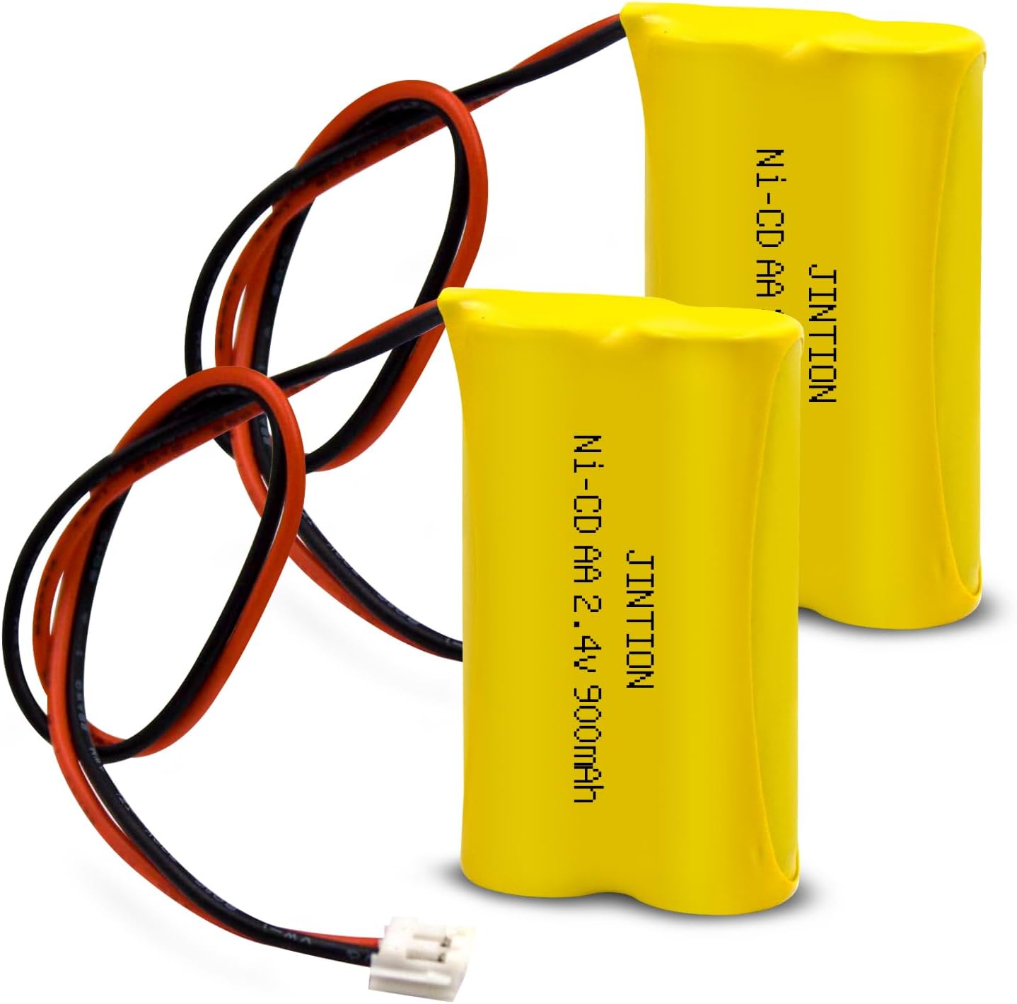 JINTION 2.4V 900mAh Ni-Cd Rechargeable Battery Pack Replacement for Exitronix 10010034 Interstate NIC1394 BEL-179 Custom-179 6200RP EBE-179 Emergency Exit Lights, 2 Pack