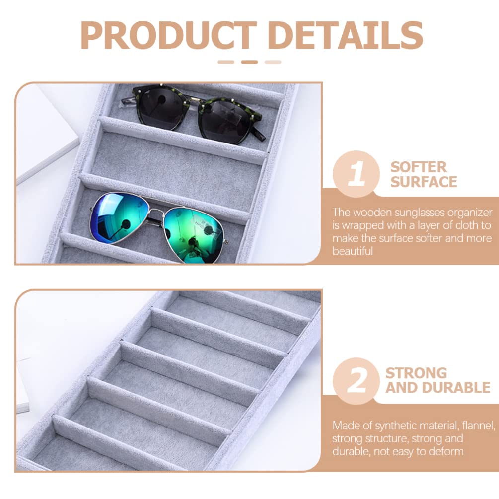 iplusmile Sonnenbrillenhalter Glasbox Sonnenbrillen-organizer Aufbewahrungs-organizer Steckplätze Für Schaufenster Theken Und Privaten Gebrauch Hochwertige Materialien Und Langlebig