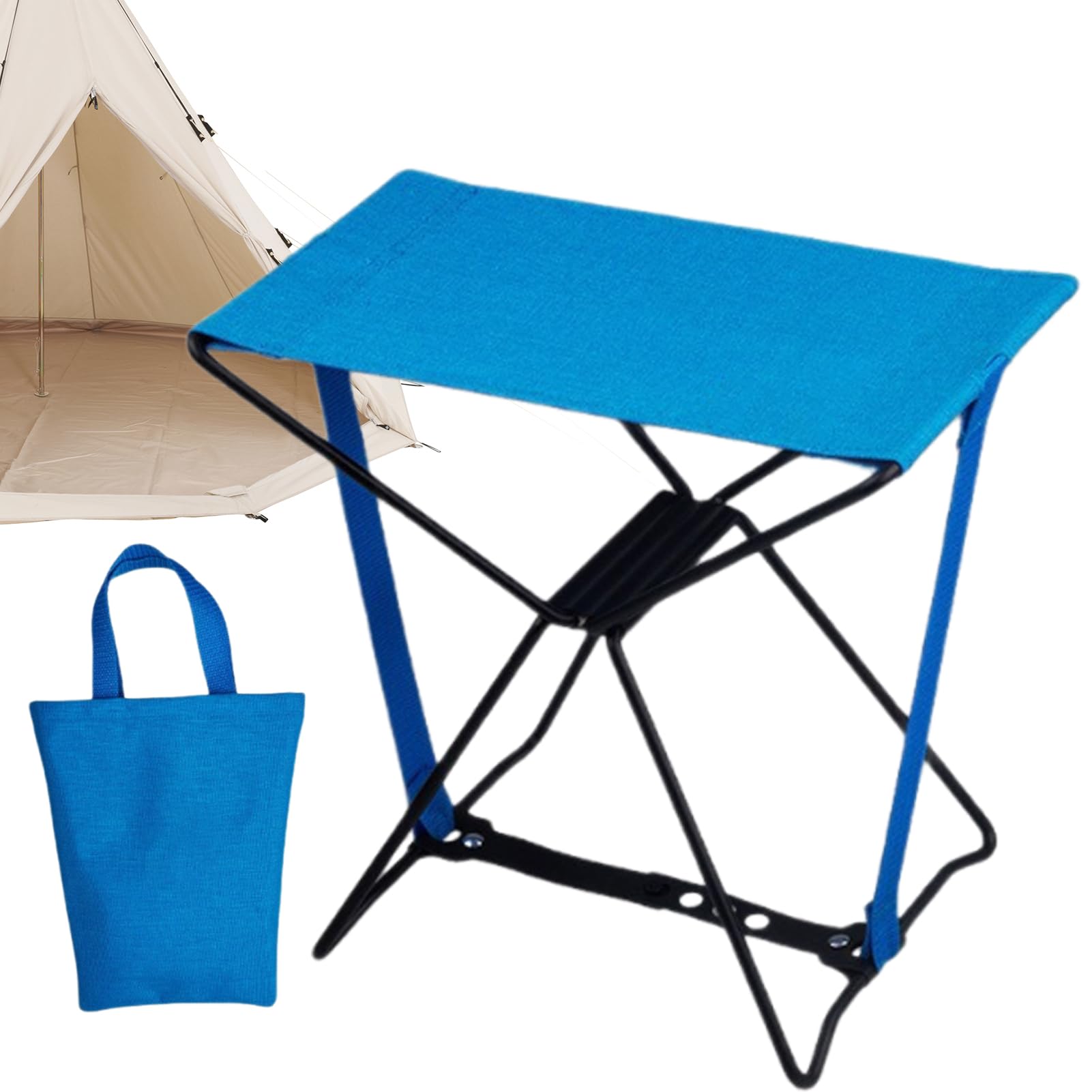 Sgabello Pieghevole Compatto | Sgabello Leggero da Campeggio e Sedia Pieghevole per Attività all'Aperto, Backpacking, Pesca, Viaggi, Vacanze, Spiaggia,