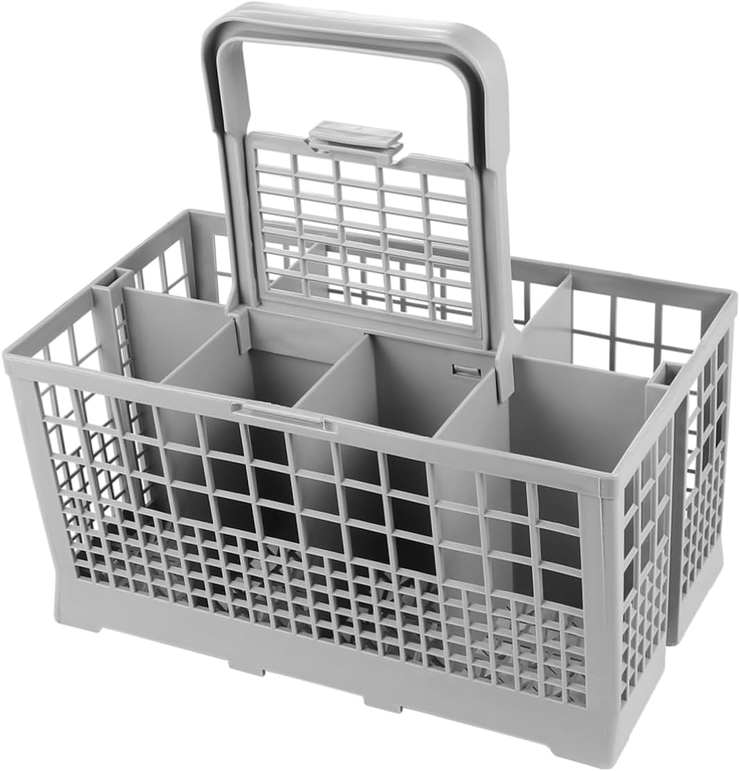 KICHOUSE Household Cutlery Basket Multi Compartment Drain Basket for Dish Washer Storage Neat and Tidy Kitchen Organizer for Various Dish present for Family and Friends