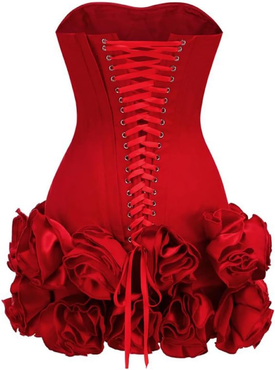 Layered Ruffle Edge Cocktail Party Dress Sexy Strapless Homecoming Dress Off Shoulder Satin Bodycon Mini Dresses - Image 4