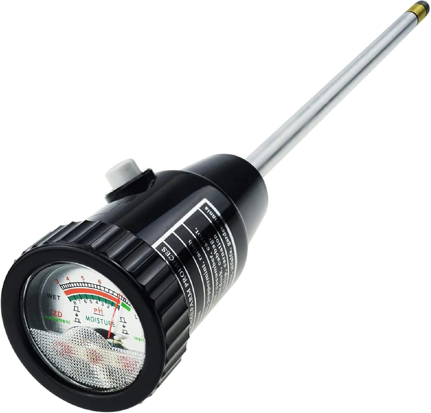 Humidimètre du sol et pH-mètre étanche pour réussir l'arrosage de la pelouse et du potager