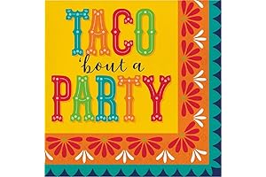 Taco Party Festival Fiesta Luncheon Taco Napkins