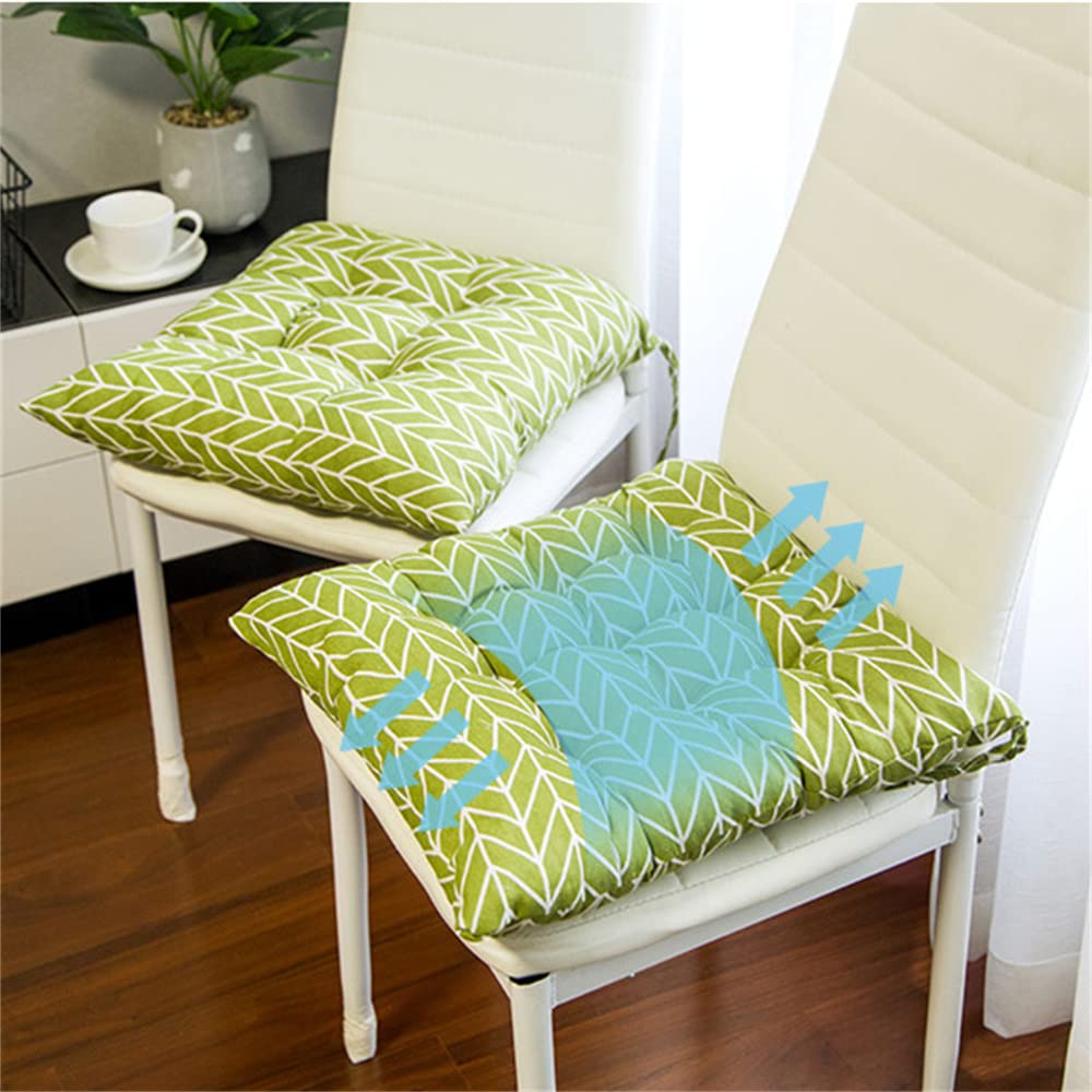 Coussin pour Chaise,galettes de Chaise 45x45,Coussins de Chaise de Jardin,Confortable et coloré pour l'intérieur et l'extérieur (Set de 4, S)