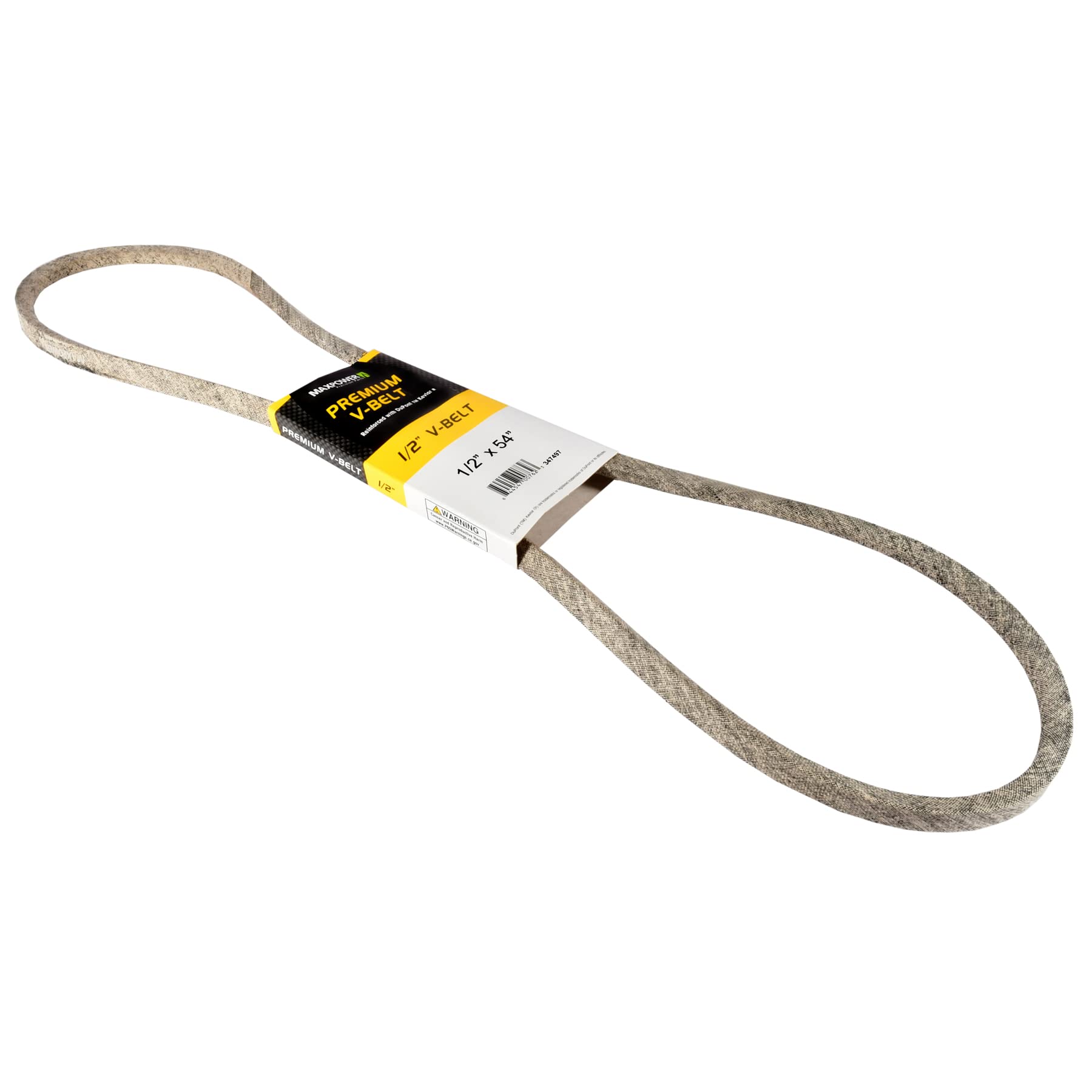 Maxpower 347497 Premium Belt Reinforced with Kevlar Fiber Cords, 1/2" x 54" - Image 2