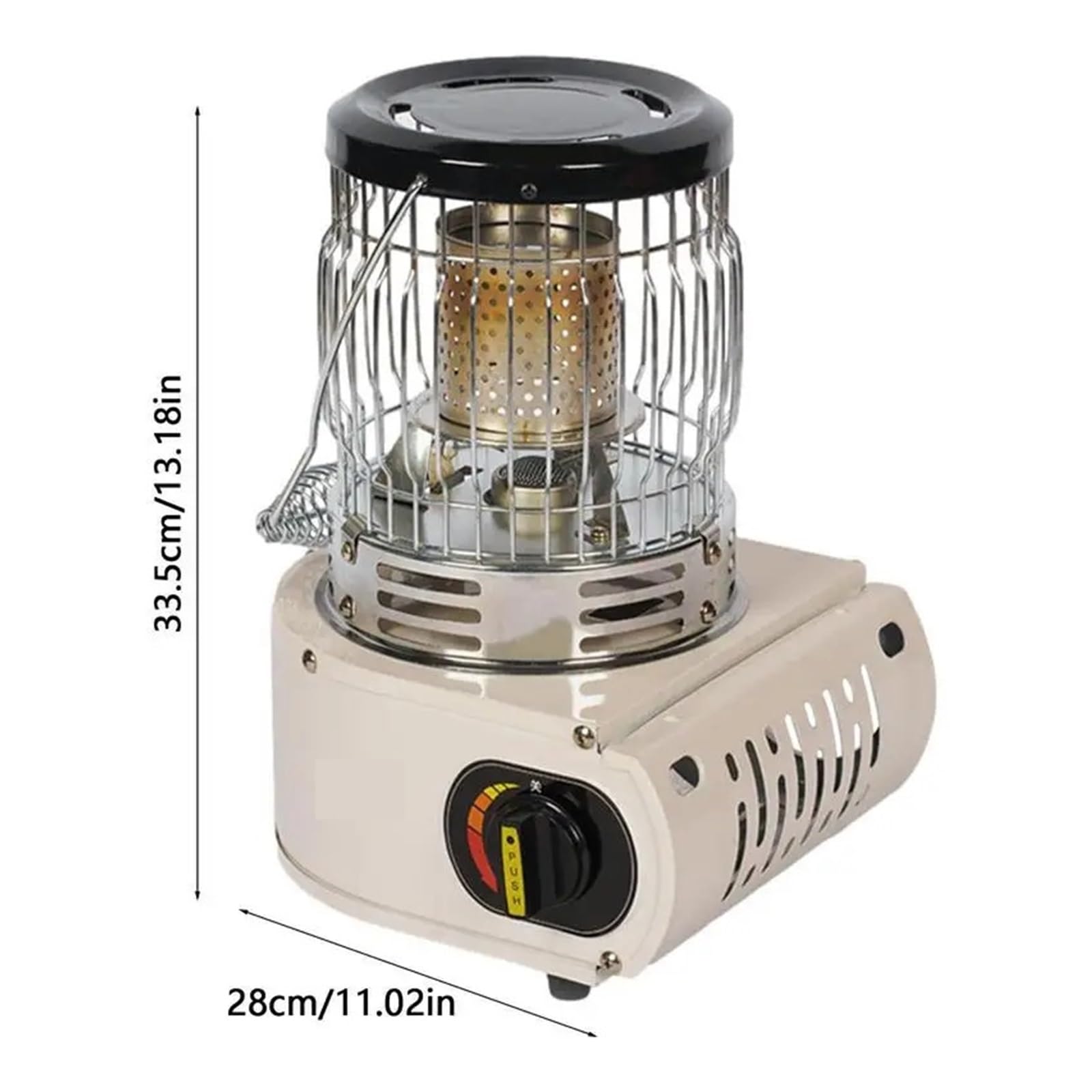 Outdoor Camping Piecyk Gazowy Przenośny Grzejnik Na Propan Elektroniczne Urządzenie Zapłonowe Ogrzewacz Dłoni Palnik Namiotowe Piece Podgrzewacz łAtwe W Przygotowaniu(Green)