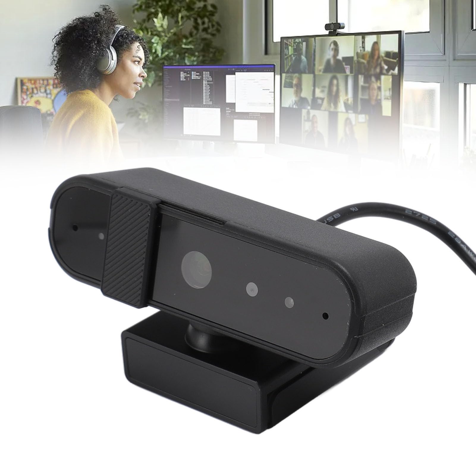 Hello-Webcam, HD 1080p-Webcam IR-camera met Gezichtsherkenning Webcam