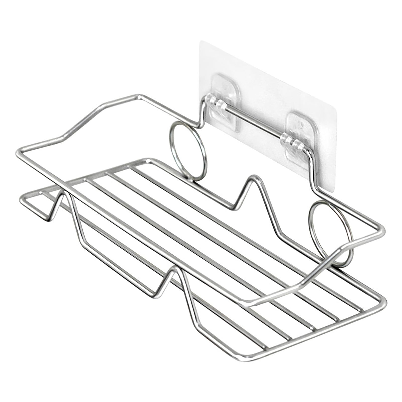 Shower Caddy Shelf Stainless Steel Wall Mounted Bath Organizer with Non Marking Adhesive for Home