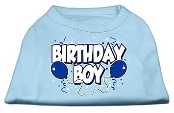 Mirage Pet Products 20-Inch Birthday Boy Screen Print Shirts, 3X-Large, Baby Blue