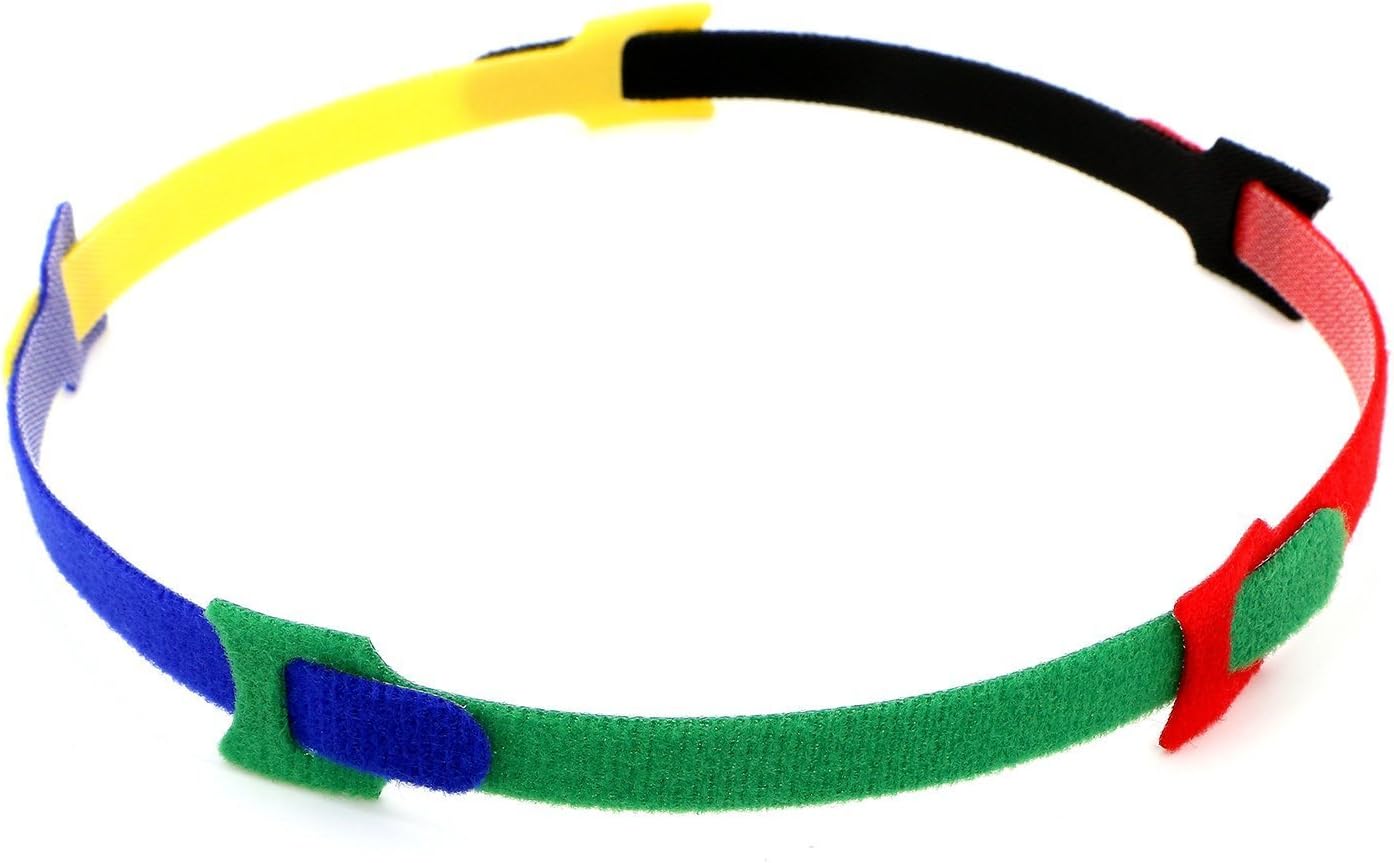 Pasow 100pcs Reusable Fastening Cable Ties Adjustable Wire Management 8 Inch (Yellow)