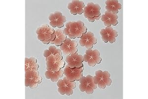 Edible Wafer Paper Flowers - Decorate Lollipops, Cupcakes & Cakes with Pink Floral Toppers